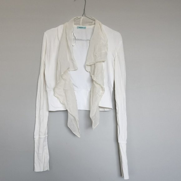 Kookai White Cream Longsleeve Cardigan Top - Picture 1 of 6